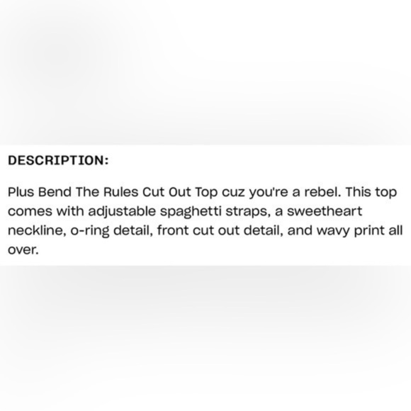 Wink Gal Bend the Rules cutout top size 2X purple - Picture 6 of 6